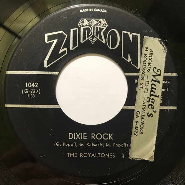 The Royaltones - Dixie Rock / Royal Whirl (7", Single) (Very Good Plus (VG+))