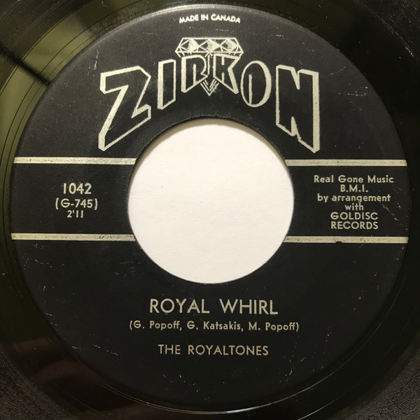 The Royaltones - Dixie Rock / Royal Whirl (7", Single) (Very Good Plus (VG+)) - Image 2