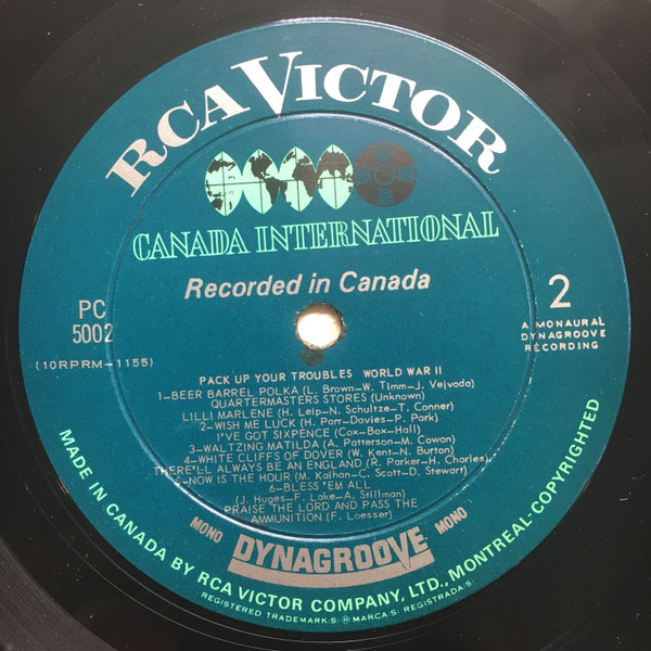 Carl Tapscott Singers - Pack Up Your Troubles (LP, Mono) (Mint (M)) - Image 4