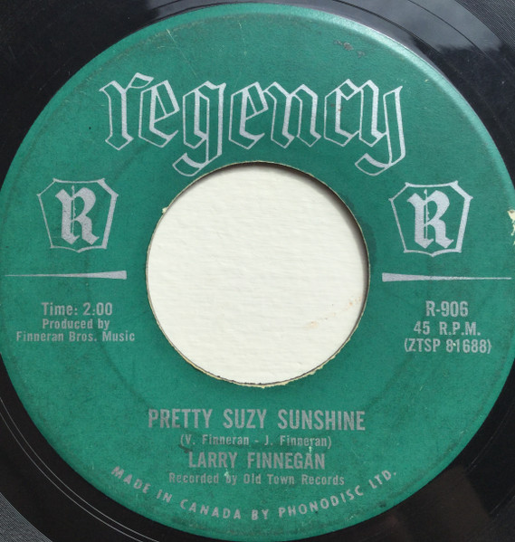 Larry Finnegan - Pretty Suzy Sunshine (7", Mono) (Near Mint (NM or M-))