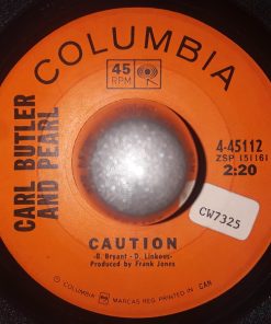 Alternative view of Carl & Pearl Butler - Used To Own This Train / Caution (7", Single) (Near Mint (NM or M-))