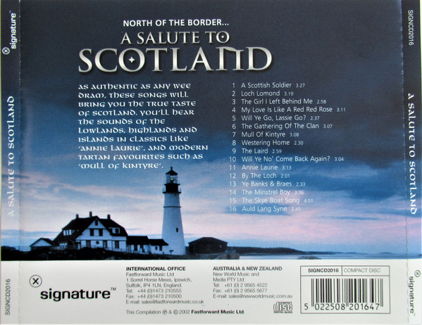 Unknown Artist - North Of The Border... A Salute To Scotland (CD, Album) (Near Mint (NM or M-)) - Image 2