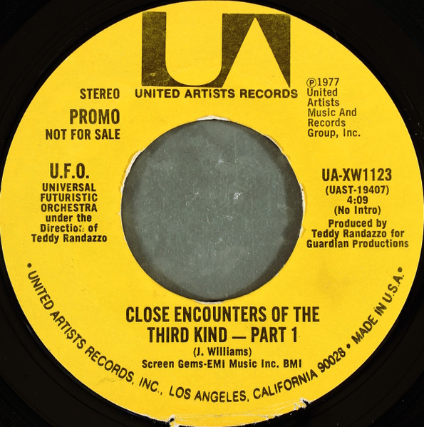 Universal Futuristic Orchestra - Close Encounters Of The Third Kind (7", Promo, Styrene, Ter) (Near Mint (NM or M-))