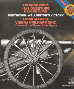 Pyotr Ilyich Tchaikovsky, Lorin Maazel, Wiener Philharmoniker, Ludwig Van Beethoven - 1812 Overture; Marche Slave / Wellington's Victory (CD, Album, RE) (Near Mint (NM or M-))