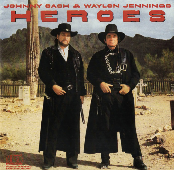 Johnny Cash & Waylon Jennings - Heroes (CD, Album) (Near Mint (NM or M-))