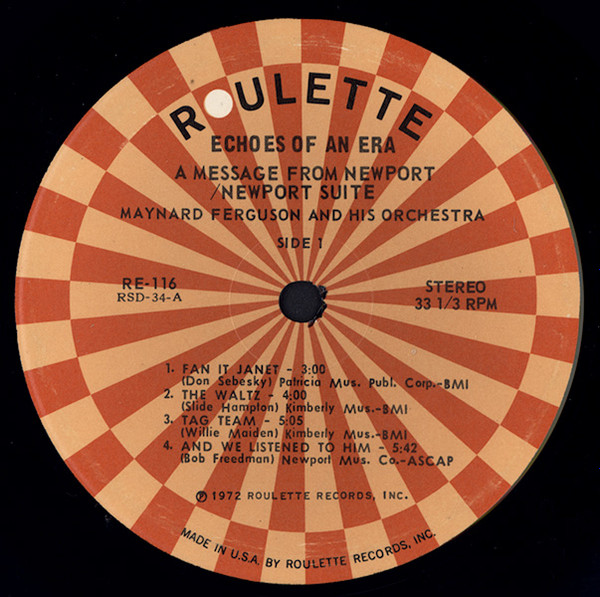 Maynard Ferguson & His Orchestra - A Message From Newport / Newport Suite (2xLP, Comp) (Near Mint (NM or M-)) - Image 5