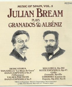 Alternative view of Julian Bream, Enrique Granados, Isaac Albéniz - Music Of Spain Vol. 5: Julian Bream Plays Granados & Albéniz  (CD, Album) (Near Mint (NM or M-))