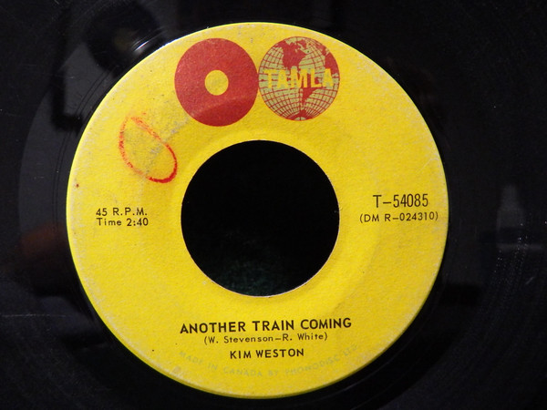 Kim Weston - Just Loving You / Another Train Coming (7", Single) (Near Mint (NM or M-)) - Image 2