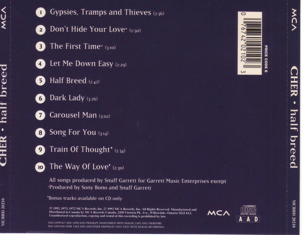 Cher - Half Breed (CD, Comp, RE) (Mint (M)) - Image 2
