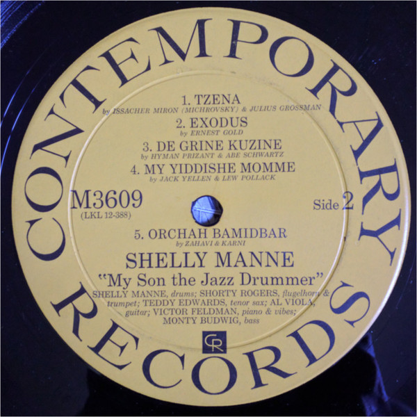 Shelly Manne - My Son The Jazz Drummer! (LP, Album, Mono) (Very Good Plus (VG+)) - Image 4