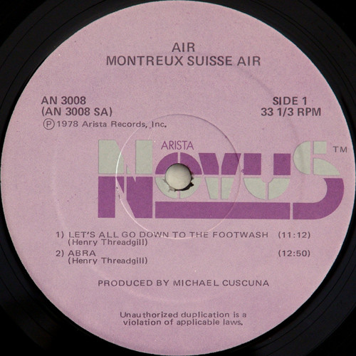 Air (4) - Montreux Suisse Air (Live At Montreux 1978) (LP, Album) (Near Mint (NM or M-)) - Image 3