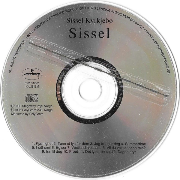 Sissel - Sissel (CD, Album, RE, RP) (Near Mint (NM or M-)) - Image 3