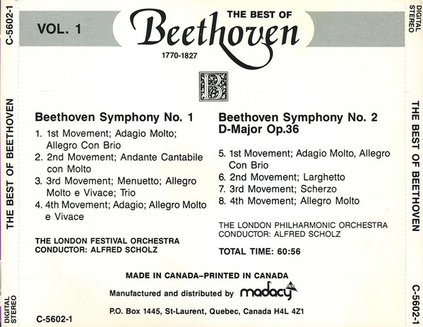 Ludwig van Beethoven - The Best of Beethoven (4xCD, Comp) (Near Mint (NM or M-)) - Image 3