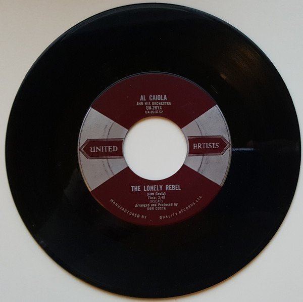 Al Caiola And His Orchestra - The Magnificent Seven / The Lonely Rebel (7", Single) (Very Good Plus (VG+)) - Image 2