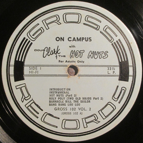 Doug Clark & The Hot Nuts - On Campus (LP, Album, Mono) (Good Plus (G+)) - Image 3