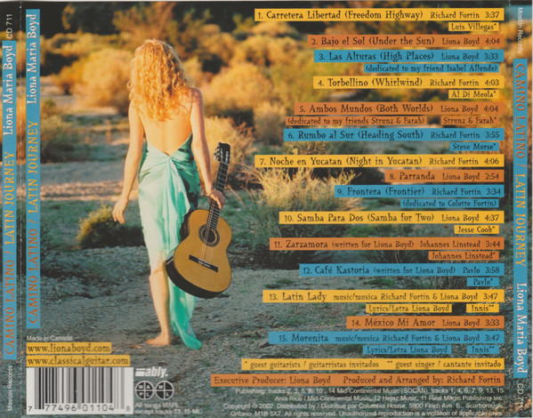 Liona Boyd - Camino Latino / Latin Journey (CD, Album, Club) (Near Mint (NM or M-)) - Image 2