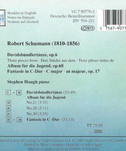 Alternative view of Stephen Hough - Schumann* - Davidsbündlertänze / Fantasie In C (CD, Album) (Near Mint (NM or M-))