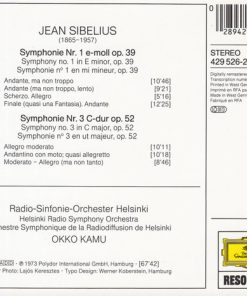 Alternative view of Sibelius* - Radio-Sinfonie-Orchester Helsinki*, Okko Kamu - Symphonien Nr. 1 & 3 (CD, RE, RM) (Near Mint (NM or M-))
