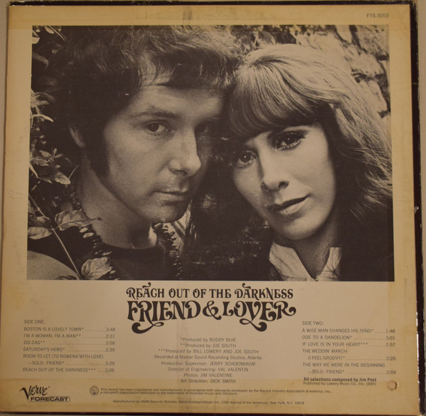 Friend And Lover - Reach Out Of The Darkness (LP, Album, Wad) (Very Good Plus (VG+)) - Image 2