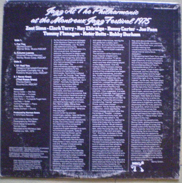 Various - JATP (Jazz At The Philharmonic At The Montreux Jazz Festival 1975) (LP, Album) (Very Good Plus (VG+)) - Image 2