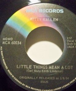 Kitty Kallen - Little Things Mean A Lot / I Don't Think You Love Me Anymore (7", Single, Mono, RE) (Near Mint (NM or M-))