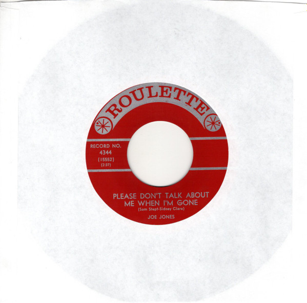Joe Jones (2) - California Sun / Please Don't Talk About Me When I'm Gone (7", Single) (Near Mint (NM or M-)) - Image 2