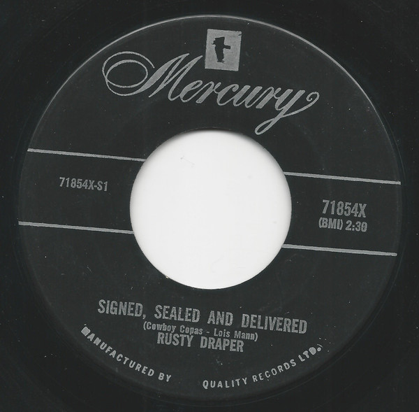 Rusty Draper - Scared To Go Home / Signed, Sealed And Delivered (7", Single) (Near Mint (NM or M-)) - Image 2
