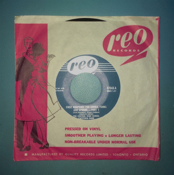 Central High School Cafeteria Band - First Rhapsody For Knives, Forks And Spoons (7") (Near Mint (NM or M-))