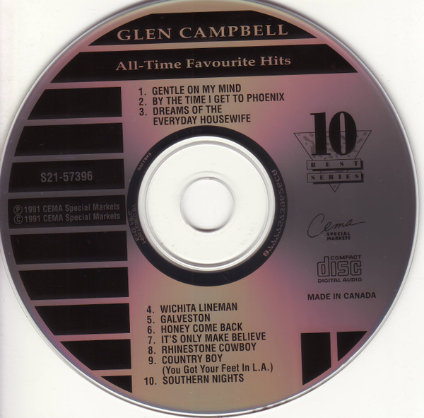 Glen Campbell - All- Time Favorite Hits (CD, Comp) (Mint (M)) - Image 3