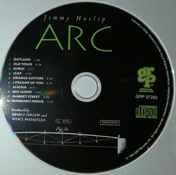 Jimmy Haslip - Arc (CD, Album) (Near Mint (NM or M-)) - Image 3