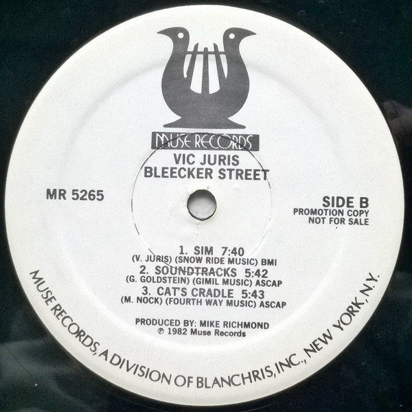 Vic Juris - Bleecker Street (LP, Album, Promo) (Very Good Plus (VG+)) - Image 4