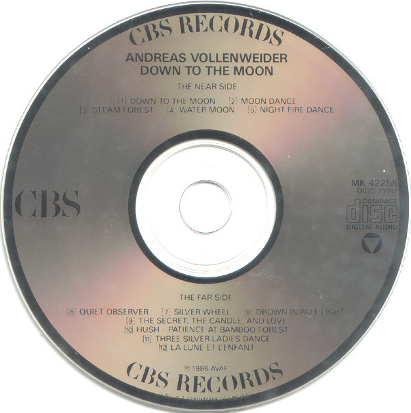 Andreas Vollenweider - Down To The Moon (CD, Album) (Near Mint (NM or M-)) - Image 3