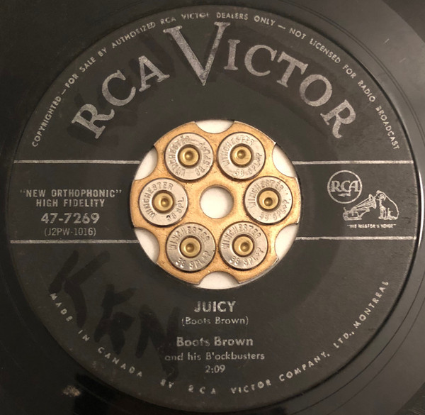 Boots Brown And His Blockbusters - Cerveza / Juicy (7", Single) (Near Mint (NM or M-)) - Image 2