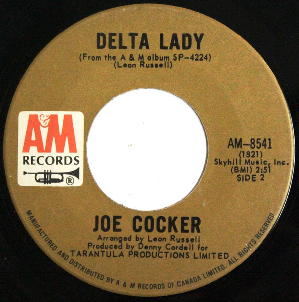 Joe Cocker - With A Little Help From My Friends / Delta Lady (7") (Very Good Plus (VG+)) - Image 2