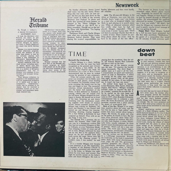 Charles Mingus - Mingus At Monterey (2xLP, Album, Mono, Bal) (Very Good Plus (VG+)) - Image 4