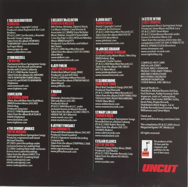 Various - Thunder Road • Tracks Inspired By The Boss (CD, Comp) (Mint (M)) - Image 5