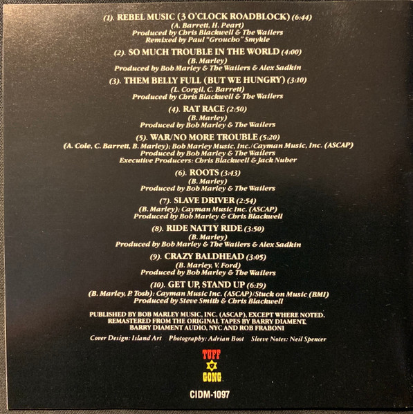 Bob Marley & The Wailers - Rebel Music (CD, Comp, RE, RM) (Near Mint (NM or M-)) - Image 4