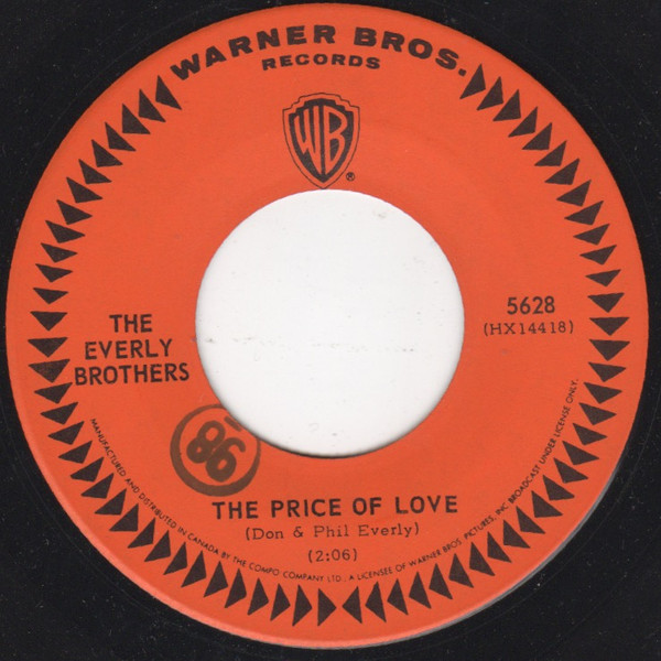 Everly Brothers - The Price Of Love (7") (Very Good Plus (VG+))