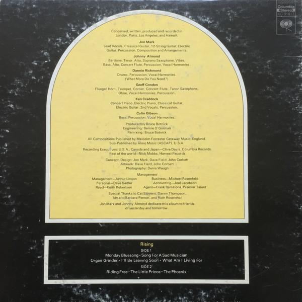 Mark-Almond - Rising (LP) (Very Good Plus (VG+)) - Image 2