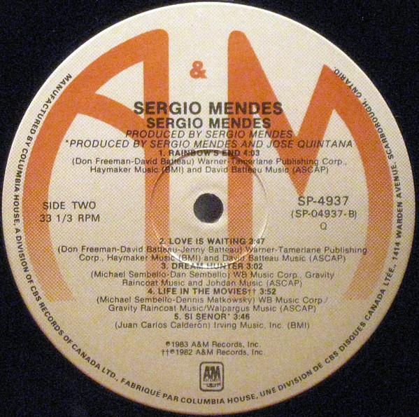 Sérgio Mendes - Sergio Mendes (LP, Club) (Near Mint (NM or M-)) - Image 4
