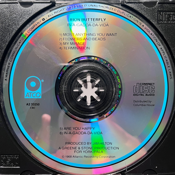 Iron Butterfly - In-A-Gadda-Da-Vida (CD, Album, Club, RE) (Near Mint (NM or M-)) - Image 3