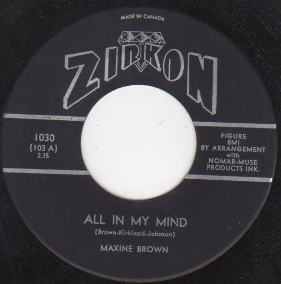 Maxine Brown - All In My Mind (7", Single) (Near Mint (NM or M-))