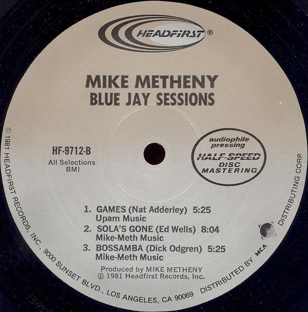 Mike Metheny - Blue Jay Sessions (LP, Album) (Near Mint (NM or M-)) - Image 4
