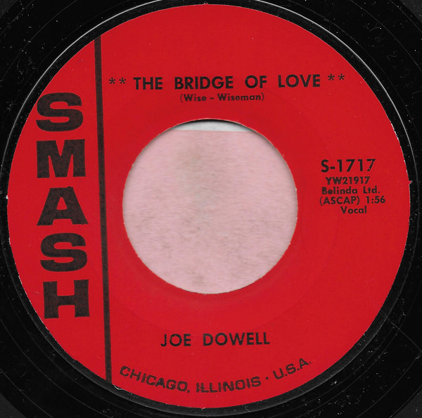 Joe Dowell - The Bridge Of Love (7", Single) (Very Good Plus (VG+))