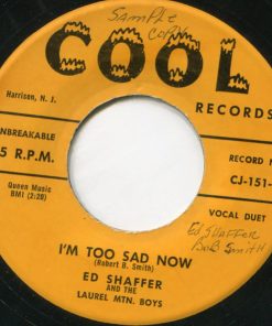 Ed Shaffer (2) And The Laurel Mountain Boys - I'm Too Sad Now (7") (Very Good Plus (VG+))