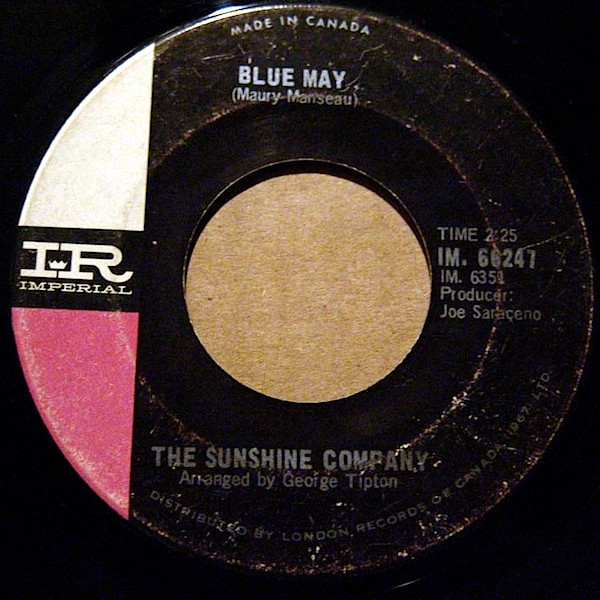 The Sunshine Company - Happy / Blue May (7", Single) (Very Good Plus (VG+)) - Image 2