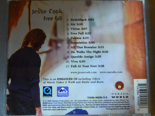 Jesse Cook - Free Fall (CD, Album, Enh) (Mint (M)) - Image 4