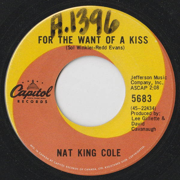 Nat King Cole - Let Me Tell You, Babe / For The Want Of A Kiss (7", Single) (Very Good Plus (VG+)) - Image 2