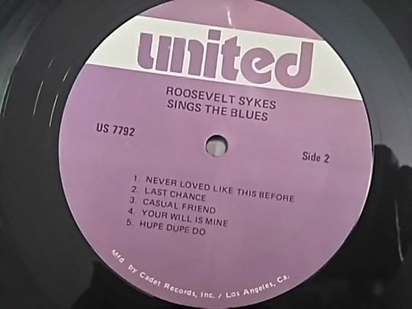 Roosevelt Sykes - Roosevelt Skyes Sings The Blues (LP, RE) (Very Good Plus (VG+)) - Image 4