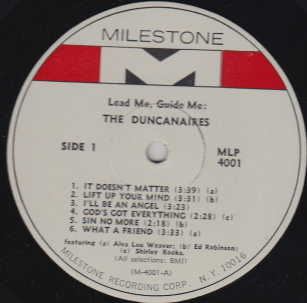 The Duncanaires - Lead Me, Guide Me (LP, Album, Mono) (Very Good (VG)) - Image 3